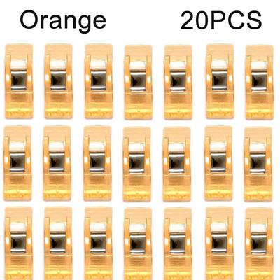 20/50 buc Agrafe de cusut multifunctionale Agrafe colorate Clip de plastic Pozitionare pentru depozitare Clip de cusut Clips de siguranta asortate