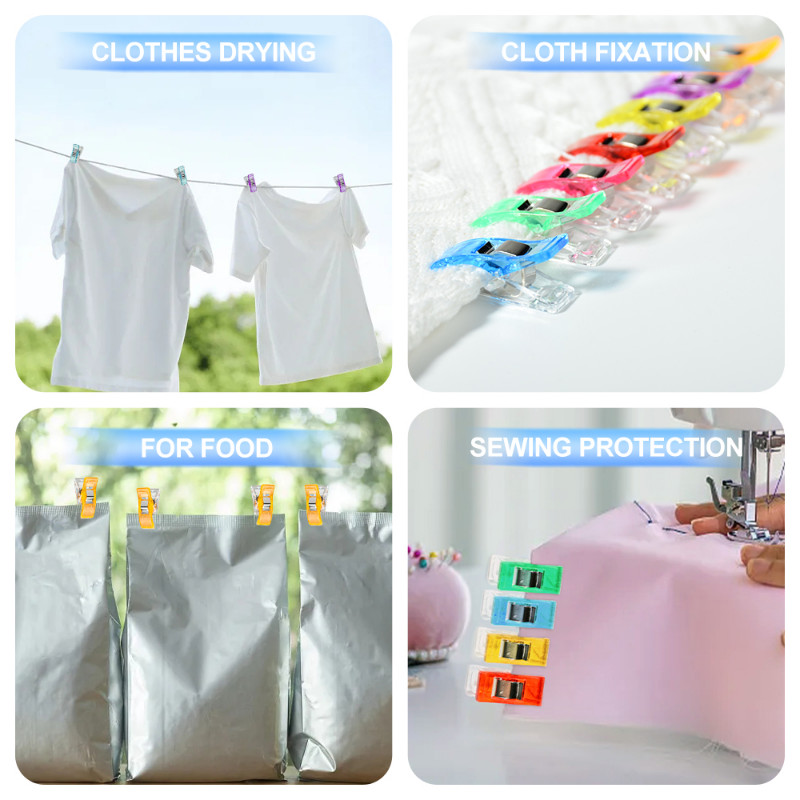 20/50 buc Agrafe de cusut multifunctionale Agrafe colorate Clip de plastic Pozitionare pentru depozitare Clip de cusut Clips de siguranta asortate