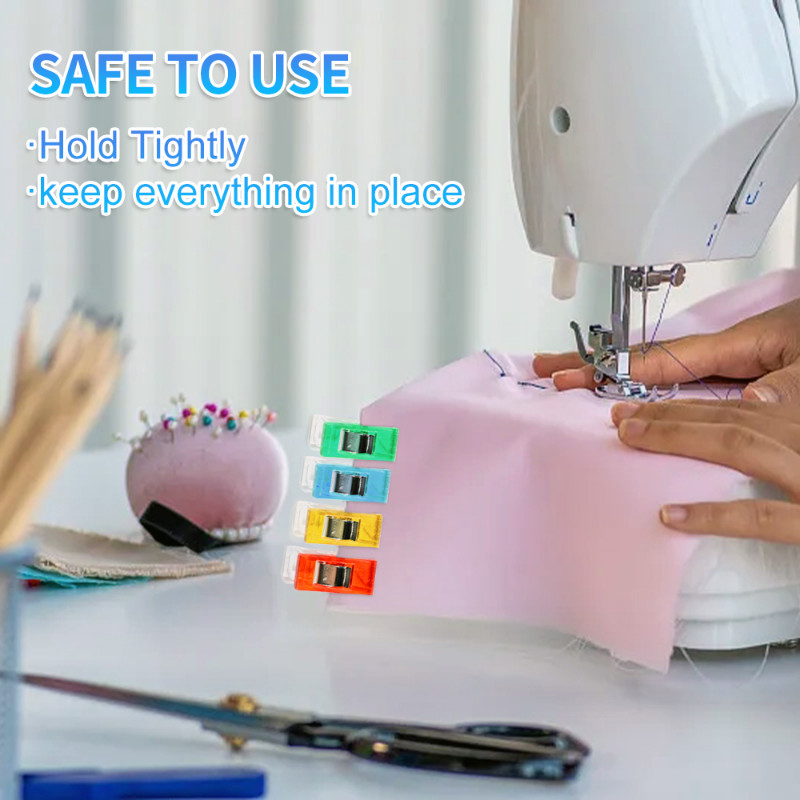 20/50 buc Agrafe de cusut multifunctionale Agrafe colorate Clip de plastic Pozitionare pentru depozitare Clip de cusut Clips de siguranta asortate
