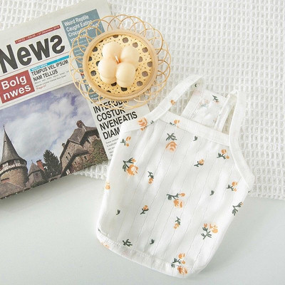 Naminių šunų drabužiai šuniuko liemenės marškinėliai Mieli pavasario augintinio kostiumai Roupas Para Cães Botting Pet Marškinėliai Šunų kostiumai šuniukų drabužiai