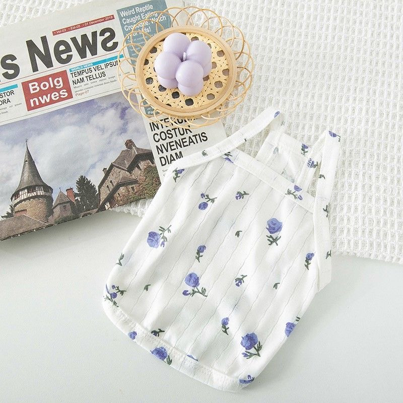 Naminių šunų drabužiai šuniuko liemenės marškinėliai Mieli pavasario augintinio kostiumai Roupas Para Cães Botting Pet Marškinėliai Šunų kostiumai šuniukų drabužiai