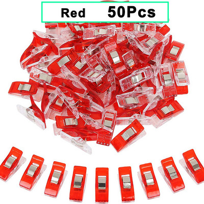 20/50 db Többcélú varrókapcsok Színes kötőkapcsok Műanyag kézműves foltvarró klipek Varró kézműves kapcsok varráskötéshez