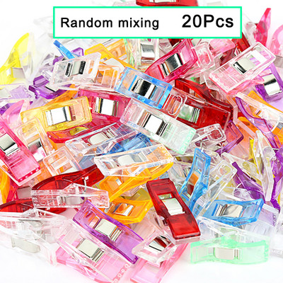 20/50 db Többcélú varrókapcsok Színes kötőkapcsok Műanyag kézműves foltvarró klipek Varró kézműves kapcsok varráskötéshez