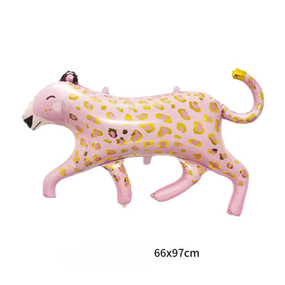 Cort de circ Clovn Animal Balon din folie de aluminiu Junglă Leu Leopard Animal Balon cu heliu Decorarea petrecerii de aniversare Jucării pentru copii