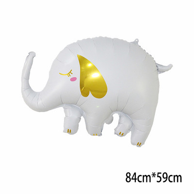 Cort de circ Clovn Animal Balon din folie de aluminiu Junglă Leu Leopard Animal Balon cu heliu Decorarea petrecerii de aniversare Jucării pentru copii