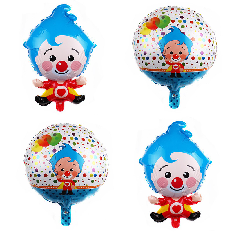 Cort de circ Clovn Animal Balon din folie de aluminiu Junglă Leu Leopard Animal Balon cu heliu Decorarea petrecerii de aniversare Jucării pentru copii