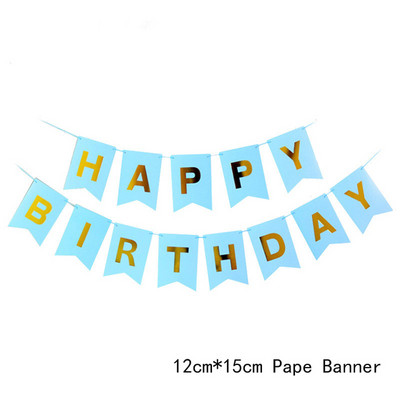 Papírsármány Garland Banner Zászló Levél flitteres Latex léggömbök Felnőtt Gyerekek Születésnapi Party Esküvői Díszek Babazuhany kellékek