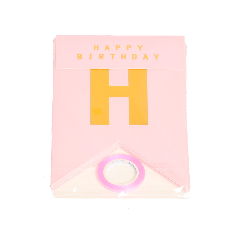 Papírsármány Garland Banner Zászló Levél flitteres Latex léggömbök Felnőtt Gyerekek Születésnapi Party Esküvői Díszek Babazuhany kellékek