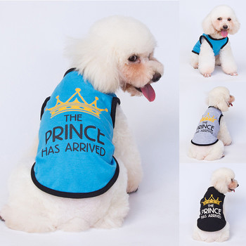 Ρούχα για σκύλους κατοικίδιων ζώων Γλυκό Πριγκίπισσα εκτύπωση στολή για κατοικίδια Ρούχα για μικρούς σκύλους Μπλουζάκια με γιλέκο γάτας Chihuahua Cool Puppy Ρούχα YZL