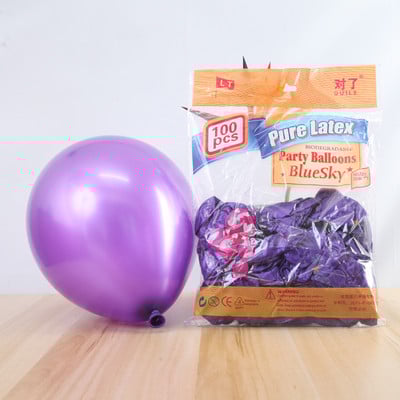 10/30/50 db 10 hüvelykes arany ezüst latex lufi Boldog születésnapi partit esküvői dekoráció baba zuhany gyerekeknek ajándék játékok színes golyók