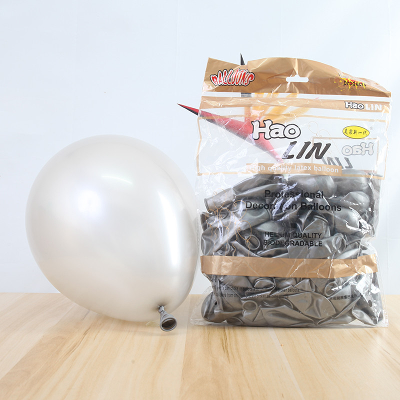 10/30/50 db 10 hüvelykes arany ezüst latex lufi Boldog születésnapi partit esküvői dekoráció baba zuhany gyerekeknek ajándék játékok színes golyók