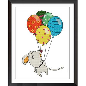 Aranyos rajzfilm kis állat sorozat DMC keresztszemes készlet tigris elefánt méh színes róka hímzőkészlet varrókészlet barkács kézműves