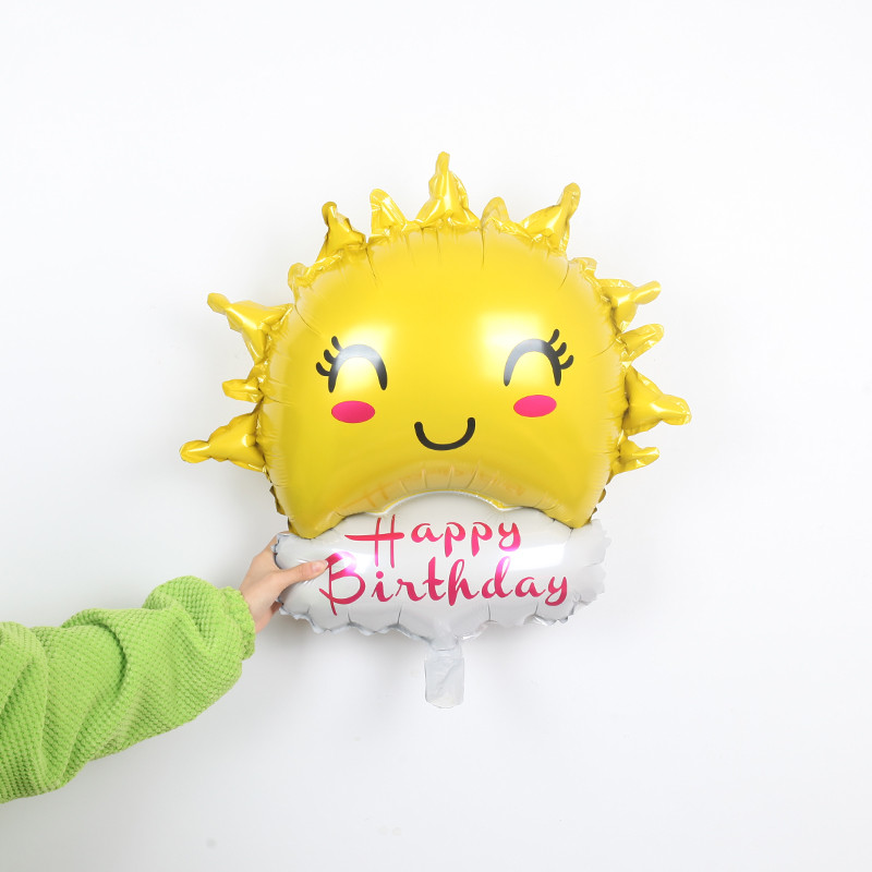 1 tk naeratus vikerkaar päikesepilv foolium heelium õhupallid laste sünnipäevapeo pulmakaunistused beebi dušš poistele tüdrukutele kingituseks mänguasjapallid