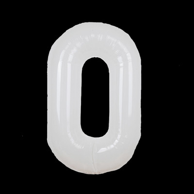 32/40 collu balti skaitļu folijas baloni 0-9 numuru balti mazi margrietiņu ziedu baloni Daudz laimes dzimšanas dienā ballītes bērnu dušas dekori