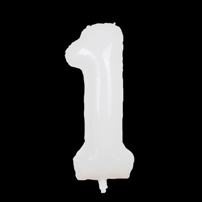 32/40 collu balti skaitļu folijas baloni 0-9 numuru balti mazi margrietiņu ziedu baloni Daudz laimes dzimšanas dienā ballītes bērnu dušas dekori