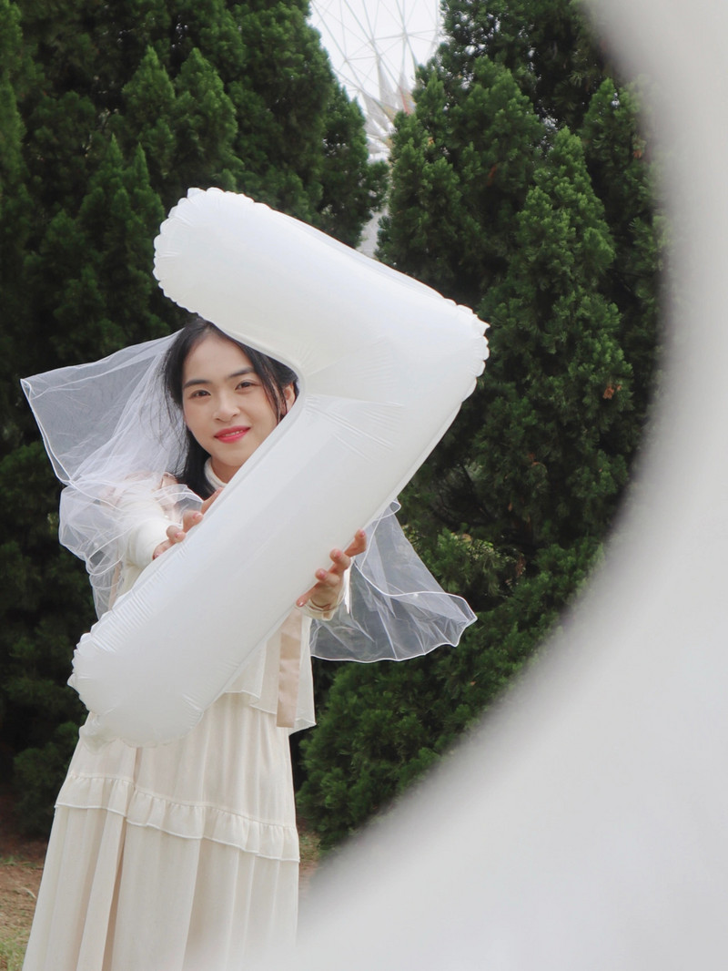 32/40 collu balti skaitļu folijas baloni 0-9 numuru balti mazi margrietiņu ziedu baloni Daudz laimes dzimšanas dienā ballītes bērnu dušas dekori