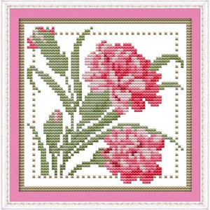 Kaheteistkümne kuu lilleseeria DMC ristpistekomplekt 14ct11ct prinditud lõuend ristpiste DIY käsitsi valmistatud tikkimiskomplekt näputöö