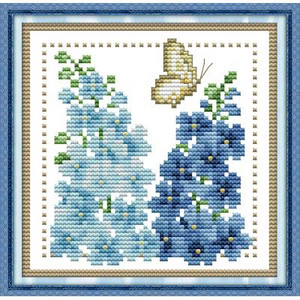 Kaheteistkümne kuu lilleseeria DMC ristpistekomplekt 14ct11ct prinditud lõuend ristpiste DIY käsitsi valmistatud tikkimiskomplekt näputöö