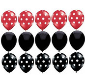 15 vnt/sl. 2,8g juoda raudona balta rožinė latekso ladybug dot dot dot latex baby shower gimtadienio vakarėlio vestuvių dekoravimo reikmenys