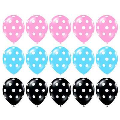 15 vnt/sl. 2,8g juoda raudona balta rožinė latekso ladybug dot dot dot latex baby shower gimtadienio vakarėlio vestuvių dekoravimo reikmenys