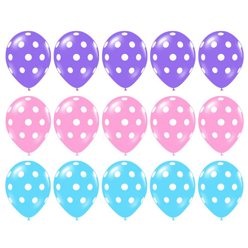 15 vnt/sl. 2,8g juoda raudona balta rožinė latekso ladybug dot dot dot latex baby shower gimtadienio vakarėlio vestuvių dekoravimo reikmenys