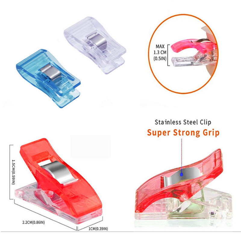 10/30/50 gab. DIY savārstījuma šūšanas sprādze Daudzfunkcionālas skavas Apģērba saspraudes Apmales somas klipsis Plastmasas tamborēšanas adīšanas sprādzes