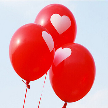 10τμχ/πολύ ρομαντική αγάπη I LOVE YOU λατέξ μπαλόνι πάρτι γενεθλίων διακόσμηση γάμου Ημέρα του Αγίου Βαλεντίνου καρδιά φουσκωτή μπάλα ηλίου