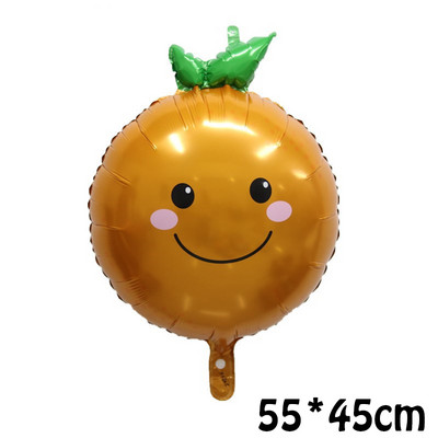 Köögiviljade ja puuviljade alumiiniumfooliumist õhupall pühvlite puuviljade arbuusi maasika heeliumi õhupall sünnipäevapidu dekoratiivne laste mänguasjapall