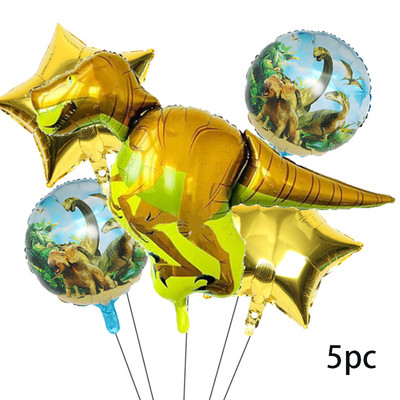 Balon din folie de aluminiu cu animale mari de plimbare 3D Dinozaur jurasic Decor pentru petrecerea de aniversare Balon cu heliu Oferă copiilor cadou jucărie
