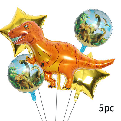 Balon din folie de aluminiu cu animale mari de plimbare 3D Dinozaur jurasic Decor pentru petrecerea de aniversare Balon cu heliu Oferă copiilor cadou jucărie