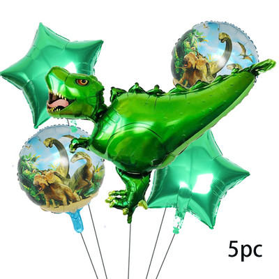 Balon din folie de aluminiu cu animale mari de plimbare 3D Dinozaur jurasic Decor pentru petrecerea de aniversare Balon cu heliu Oferă copiilor cadou jucărie