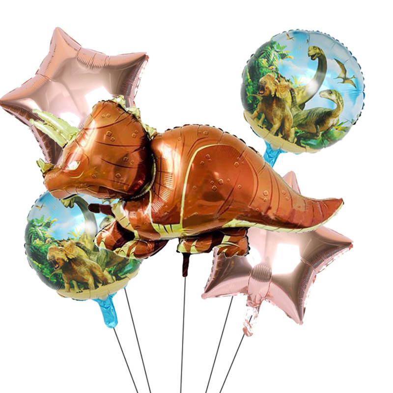 Balon din folie de aluminiu cu animale mari de plimbare 3D Dinozaur jurasic Decor pentru petrecerea de aniversare Balon cu heliu Oferă copiilor cadou jucărie