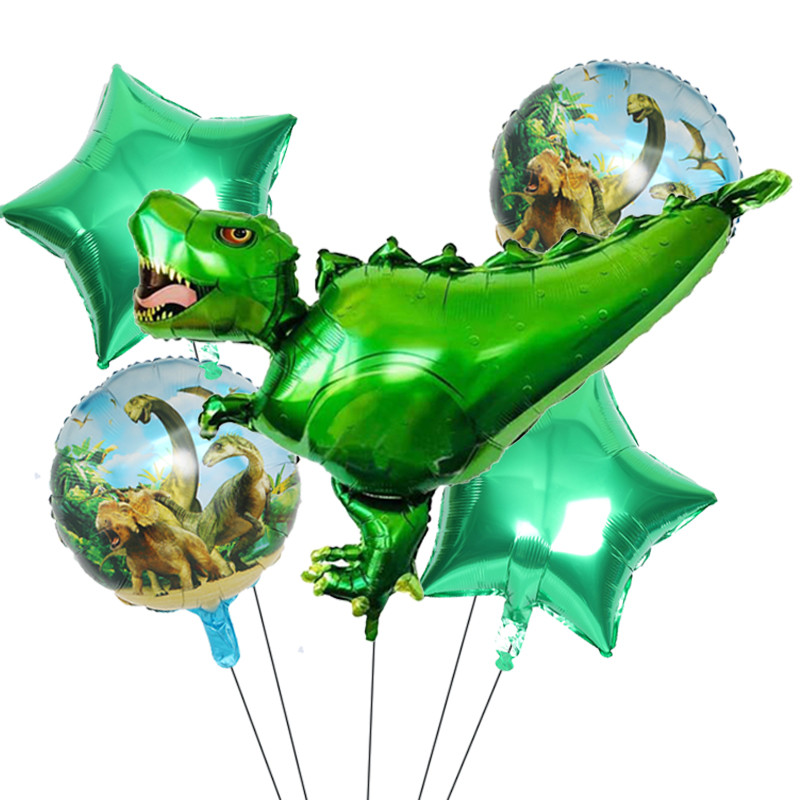 Balon din folie de aluminiu cu animale mari de plimbare 3D Dinozaur jurasic Decor pentru petrecerea de aniversare Balon cu heliu Oferă copiilor cadou jucărie