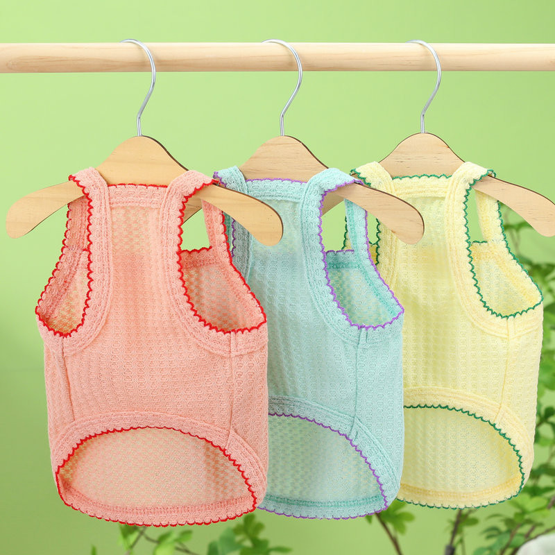 Vestă pentru câini de vară Haine pentru câini pentru animale de companie, respirabil, pisică, tricou, îmbrăcăminte pentru câini, costum de modă, chihuahua, fată, pug, vest York