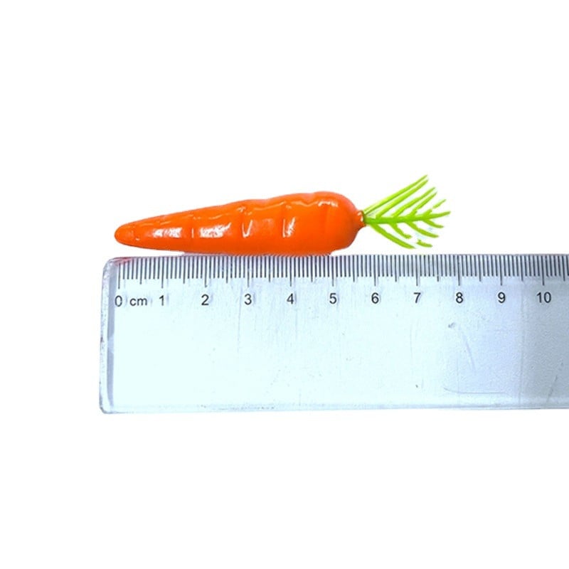 10 db 7 cm-es barkácsolás mini sárgarépa mesterséges műanyag gyümölcs- és zöldségdísz szimuláció dekoráció hamis sárgarépa otthoni ünnepi dísz