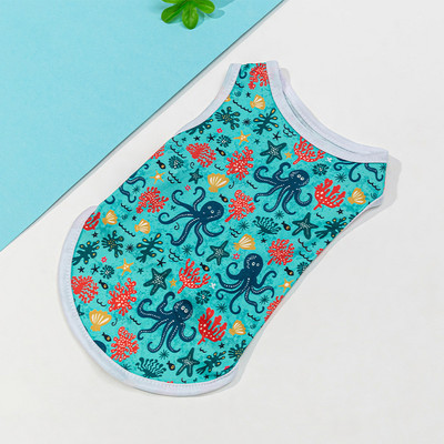 Armas trükitud vest Lemmiklooma koera riided Kassi T-särk Riietus Suvemood õhukesed hingavad seelikud Chihuahua tüdrukule Mops York Supply