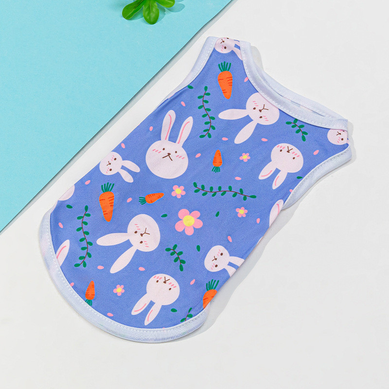 Armas trükitud vest Lemmiklooma koera riided Kassi T-särk Riietus Suvemood õhukesed hingavad seelikud Chihuahua tüdrukule Mops York Supply