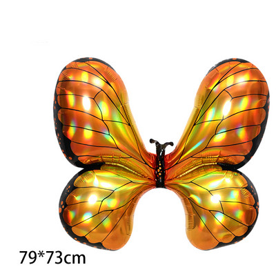 1 gab. Lieli krāsaini tauriņu folijas baloni dzimšanas dienas ballītes baloni meitenēm dāvanas bērniem rotaļlietas āra foto rekvizīti kāzu dekorācijas