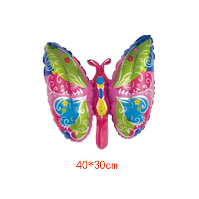 1 gab. Lieli krāsaini tauriņu folijas baloni dzimšanas dienas ballītes baloni meitenēm dāvanas bērniem rotaļlietas āra foto rekvizīti kāzu dekorācijas