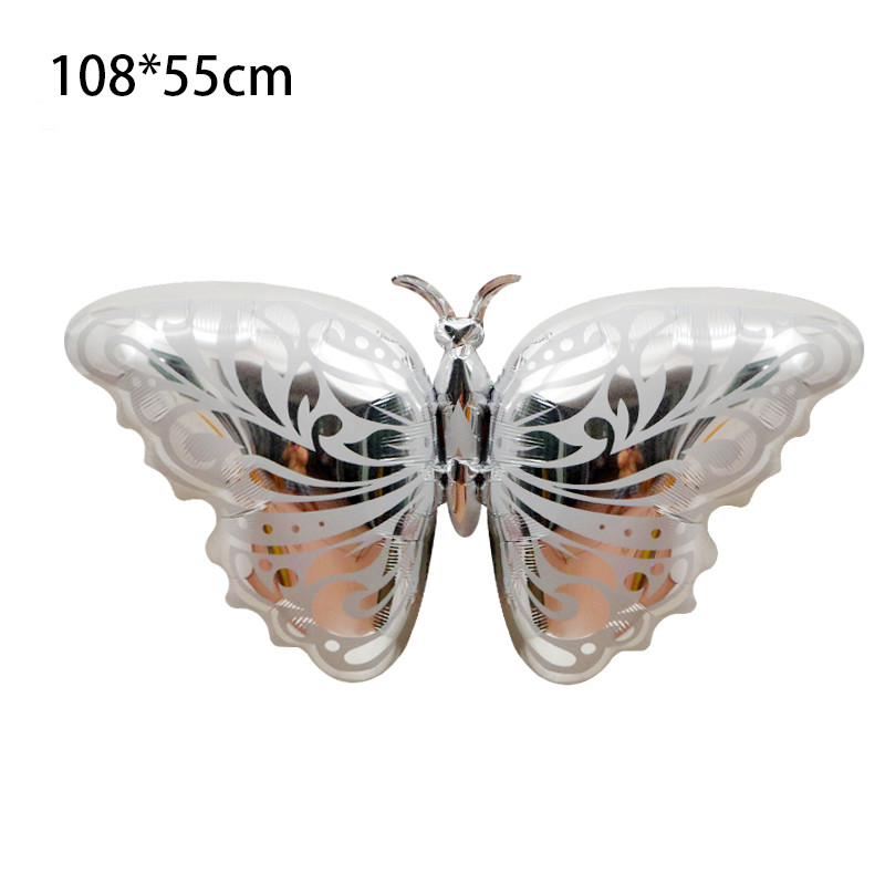 1 gab. Lieli krāsaini tauriņu folijas baloni dzimšanas dienas ballītes baloni meitenēm dāvanas bērniem rotaļlietas āra foto rekvizīti kāzu dekorācijas