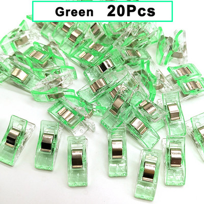 50 gab. Daudzfunkcionālas šūšanas saspraudes Krāsainas saspraudes Plastmasas saspraudes uzglabāšanas pozicionēšanas stepēšanas skavas audumu šūšanai