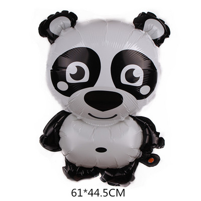 Karikatūra Pandas folijas balonu ballīte melns balts punkts lateksa metāls zaļš pentagramma hēlija balonu dekorēšana bērnu dzimšanas dienā bērnu duša