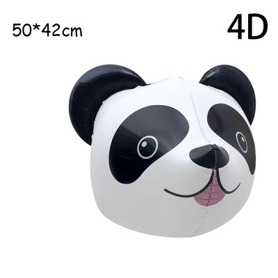 Karikatūra Pandas folijas balonu ballīte melns balts punkts lateksa metāls zaļš pentagramma hēlija balonu dekorēšana bērnu dzimšanas dienā bērnu duša