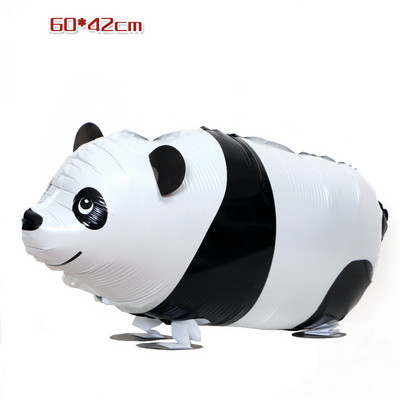 Karikatūra Pandas folijas balonu ballīte melns balts punkts lateksa metāls zaļš pentagramma hēlija balonu dekorēšana bērnu dzimšanas dienā bērnu duša