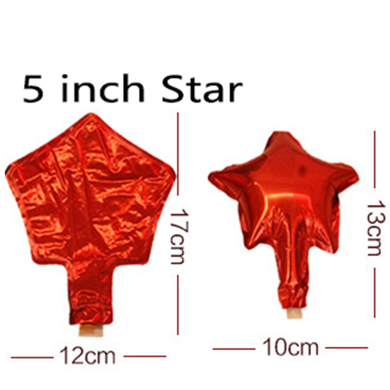 10\20\50 τμχ 5 ιντσών Mini Cute Love Little Star Foil Heium Balloon Birthday Party Romantic Love Wedding Baby Shower Decoration Wall