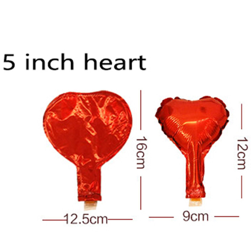 10\20\50 τμχ 5 ιντσών Mini Cute Love Little Star Foil Heium Balloon Birthday Party Romantic Love Wedding Baby Shower Decoration Wall