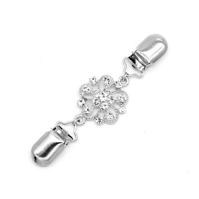 Kalnų krištolinio akmens gėlės formos megztinis segtukas Vintažinis šalikas Sagtis Liemenės segtukas Drabužių tvirtinimo detalės Galanterijos siuvimo drabužių segtukas