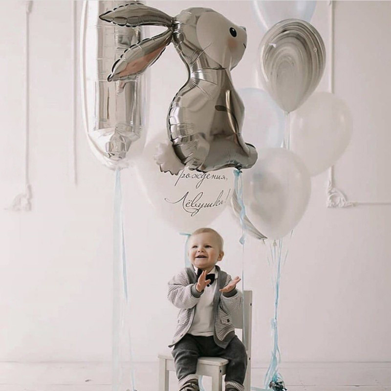 Lihavõttepühade kaunistus Jänku fooliumist õhupallid džungel Jänes Metsloom Heelium õhupallid Baby Shower Sünnipäevapeo Pulmakaunistused