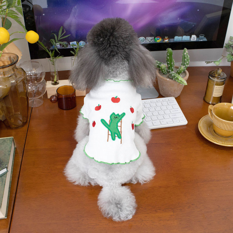 Vestă pentru câini pentru animale de companie de vară Îmbrăcăminte pentru câini pentru petrecere a timpului liber Pulover moale pentru animale de companie Cățeluș câine de talie mică tricotat respirabil Bulldog Chihuahua Haine pentru animale de companie Pu