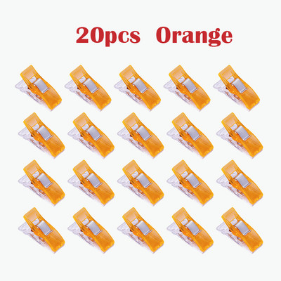 MIUSIE 20db állás lábtartó többszínű műanyag kapcsok szövetbilincsek patchwork szegés varróeszközök varrás kiegészítők 2019